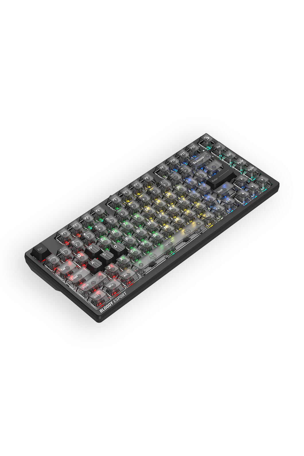 BLOODY - Bloody MS76 Stellar Black 75% Magnetic Hall Effect RGB Gaming Keyboard - stella-black