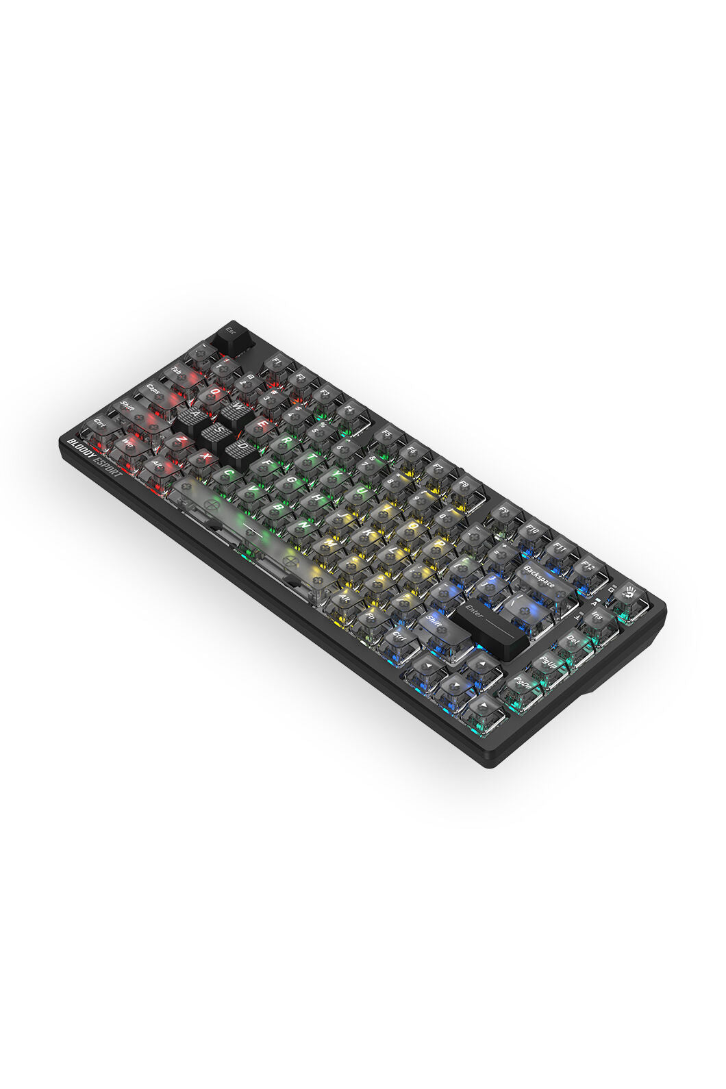 BLOODY - Bloody MS76 Stellar Black 75% Magnetic Hall Effect RGB Gaming Keyboard - stella-black