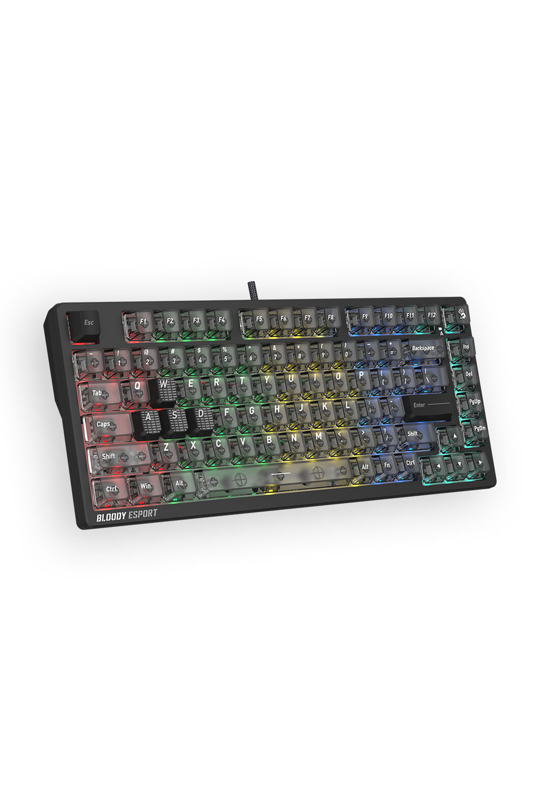 BLOODY - Bloody MS76 Stellar Black 75% Magnetic Hall Effect RGB Gaming Keyboard - stella-black