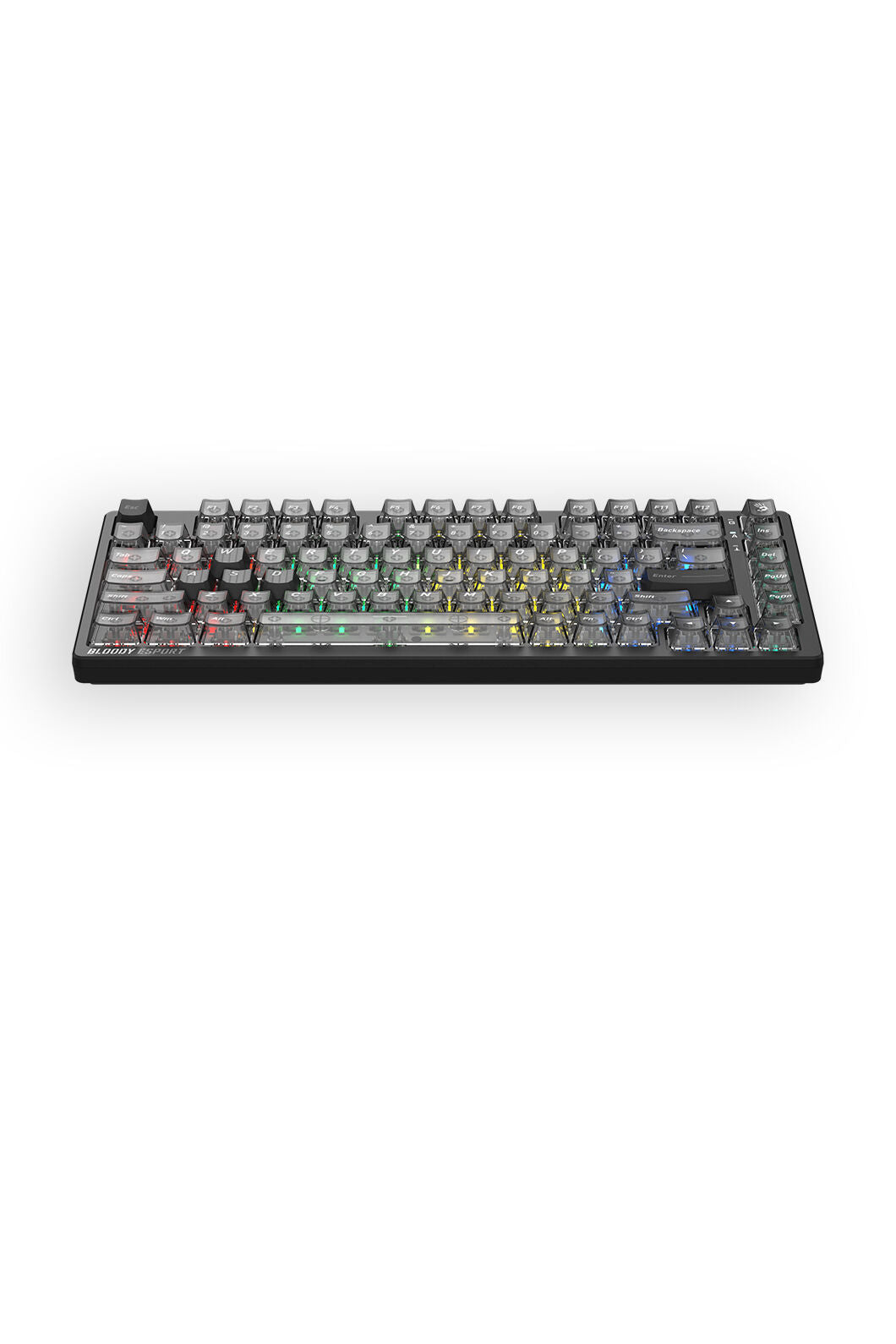 BLOODY - Bloody MS76 Stellar Black 75% Magnetic Hall Effect RGB Gaming Keyboard - stella-black