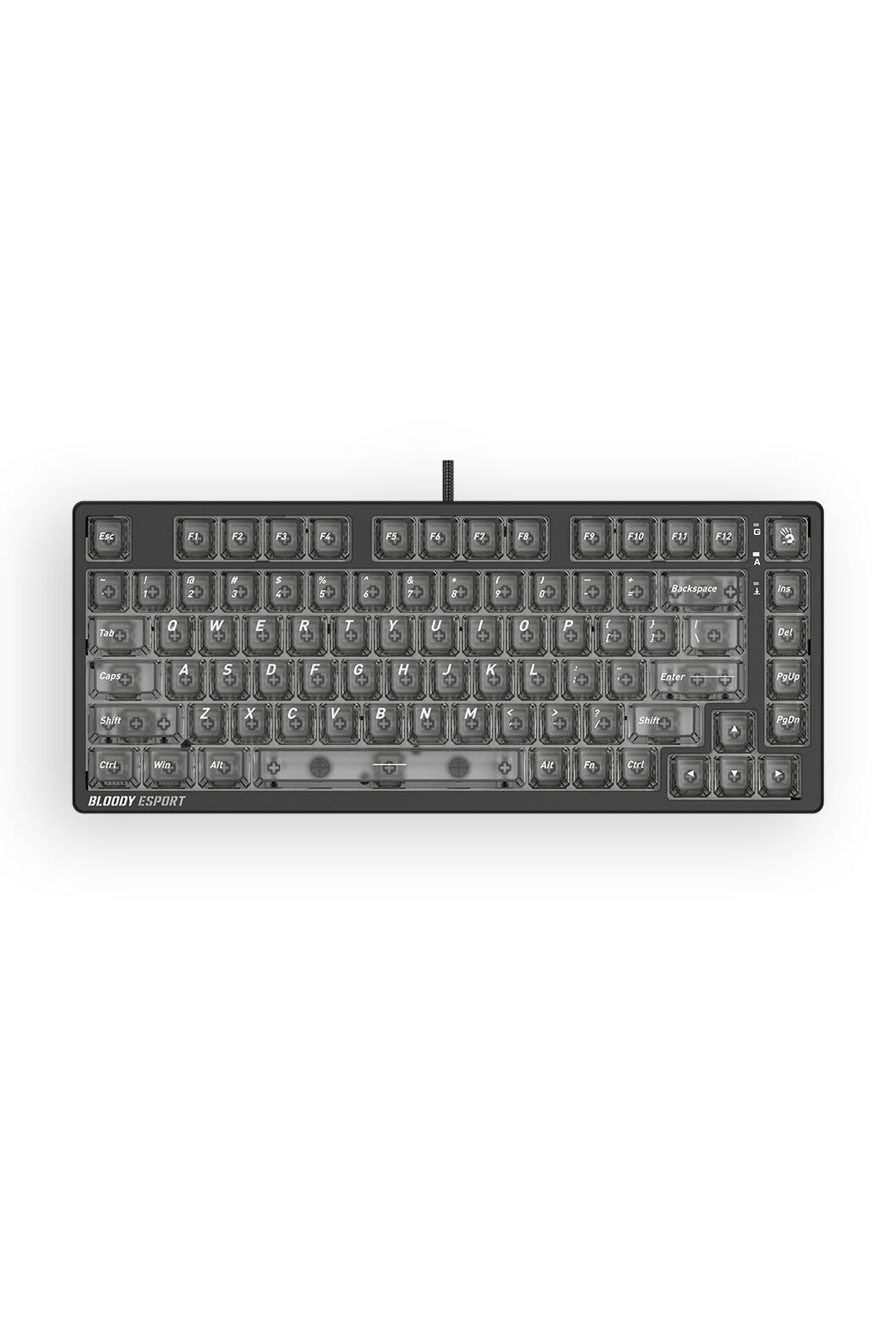 BLOODY - Bloody MS76 Stellar Black 75% Magnetic Hall Effect RGB Gaming Keyboard - stella-black