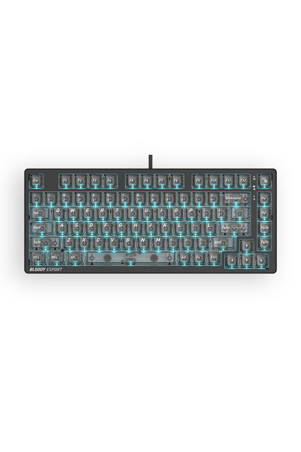 BLOODY - Bloody MS76 Stellar Black 75% Magnetic Hall Effect RGB Gaming Keyboard - stella-black