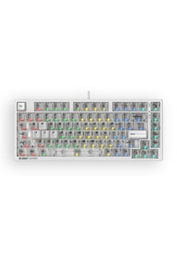 BLOODY - Bloody MS76 Crystal White 75% Magnetic Hall Effect RGB Gaming Keyboard - crystal-white