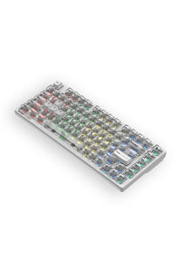BLOODY - Bloody MS76 Crystal White 75% Magnetic Hall Effect RGB Gaming Keyboard - crystal-white