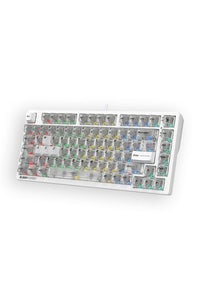 BLOODY - Bloody MS76 Crystal White 75% Magnetic Hall Effect RGB Gaming Keyboard - crystal-white