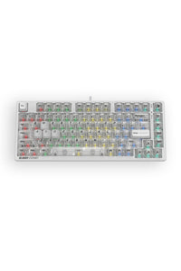 BLOODY - Bloody MS76 Crystal White 75% Magnetic Hall Effect RGB Gaming Keyboard - crystal-white