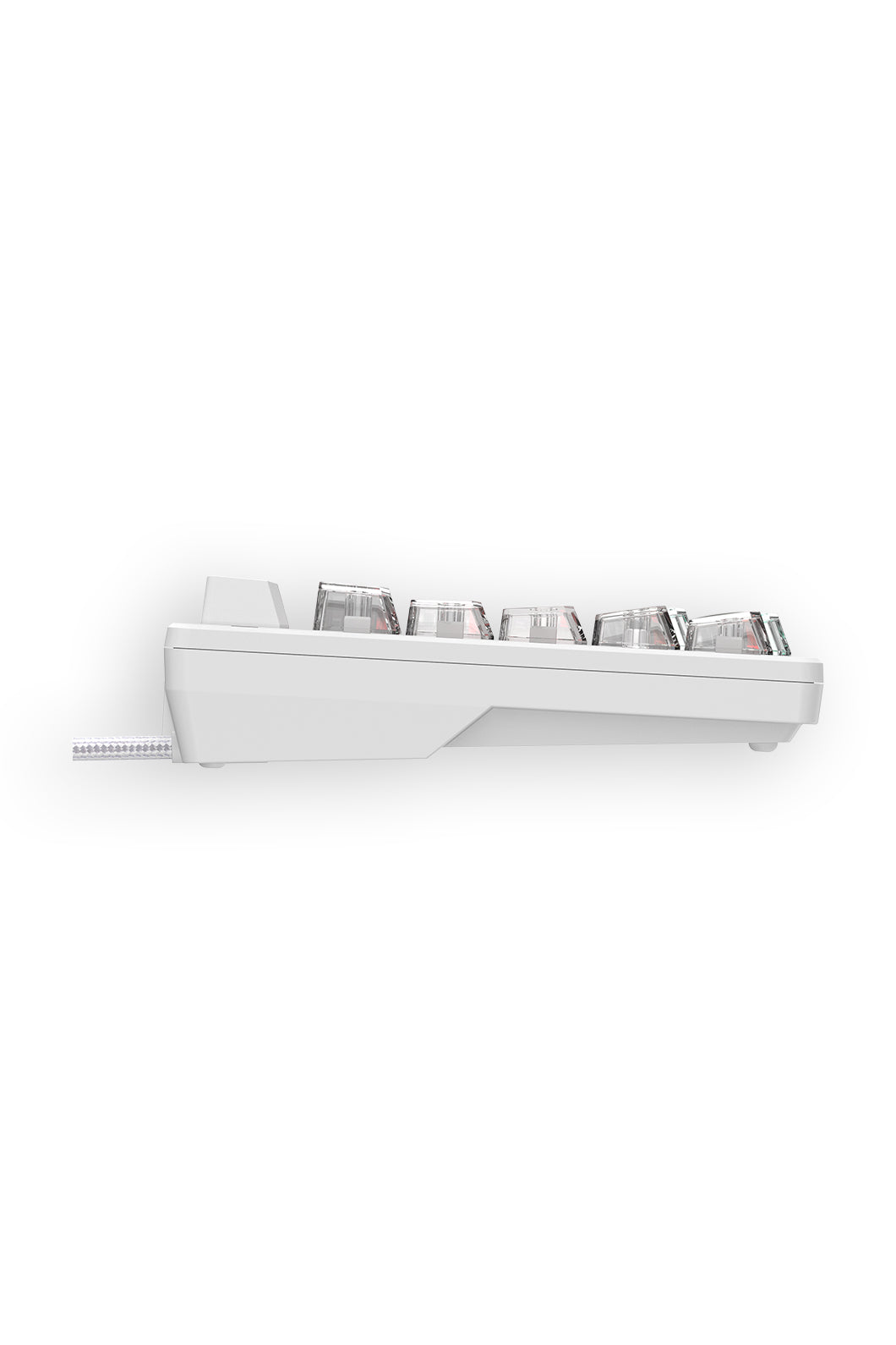 BLOODY - Bloody MS76 Crystal White 75% Magnetic Hall Effect RGB Gaming Keyboard - crystal-white