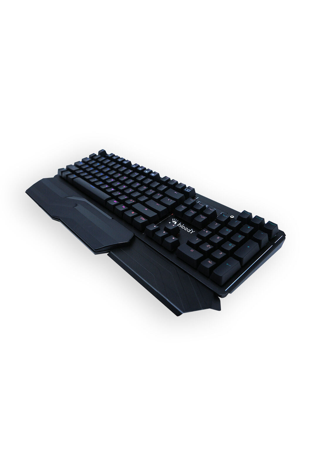 BLOODY - Bloody B975 Black Light Strike Optical Mechanical RGB Gaming Keyboard Orange Switch - black