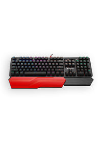BLOODY - Bloody B975 Black Light Strike Optical Mechanical RGB Gaming Keyboard Brown Switch - black