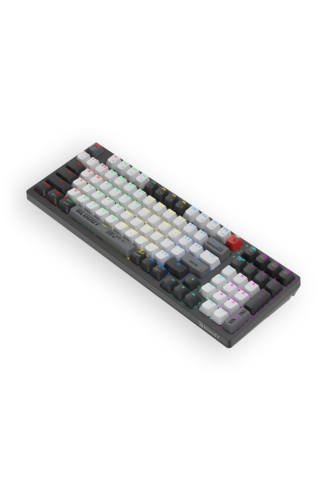 BLOODY - Bloody WS98 Bloody Grey 80% Dual Core Wireless Mechanical Keyboard - bloody-grey