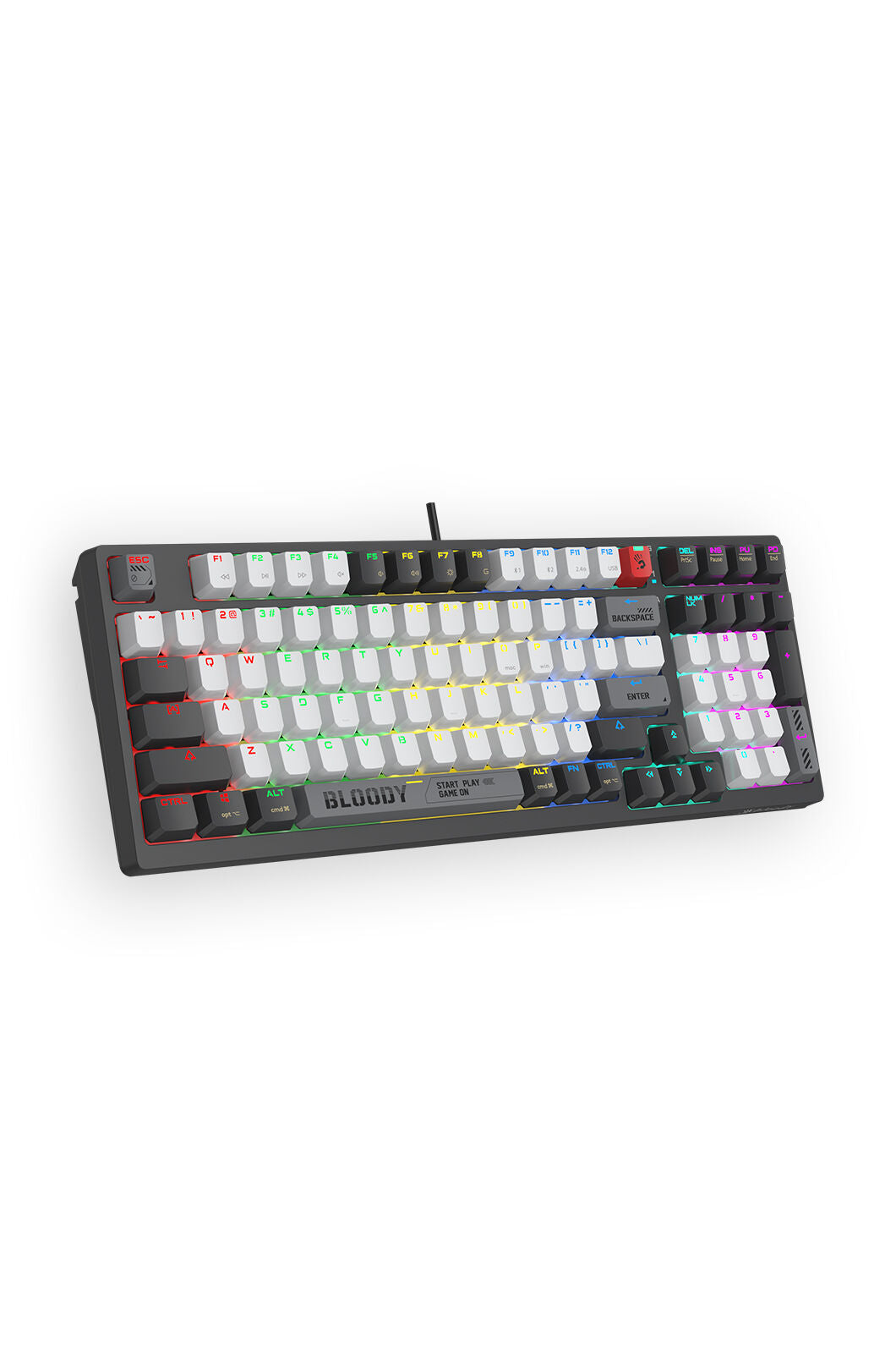 BLOODY - Bloody WS98 Bloody Grey 80% Dual Core Wireless Mechanical Keyboard - bloody-grey