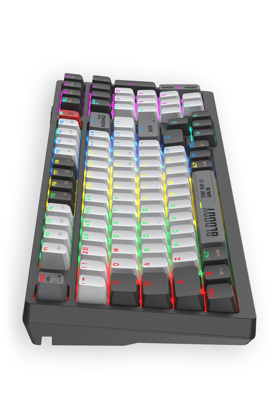 BLOODY - Bloody WS98 Bloody Grey 80% Dual Core Wireless Mechanical Keyboard - bloody-grey