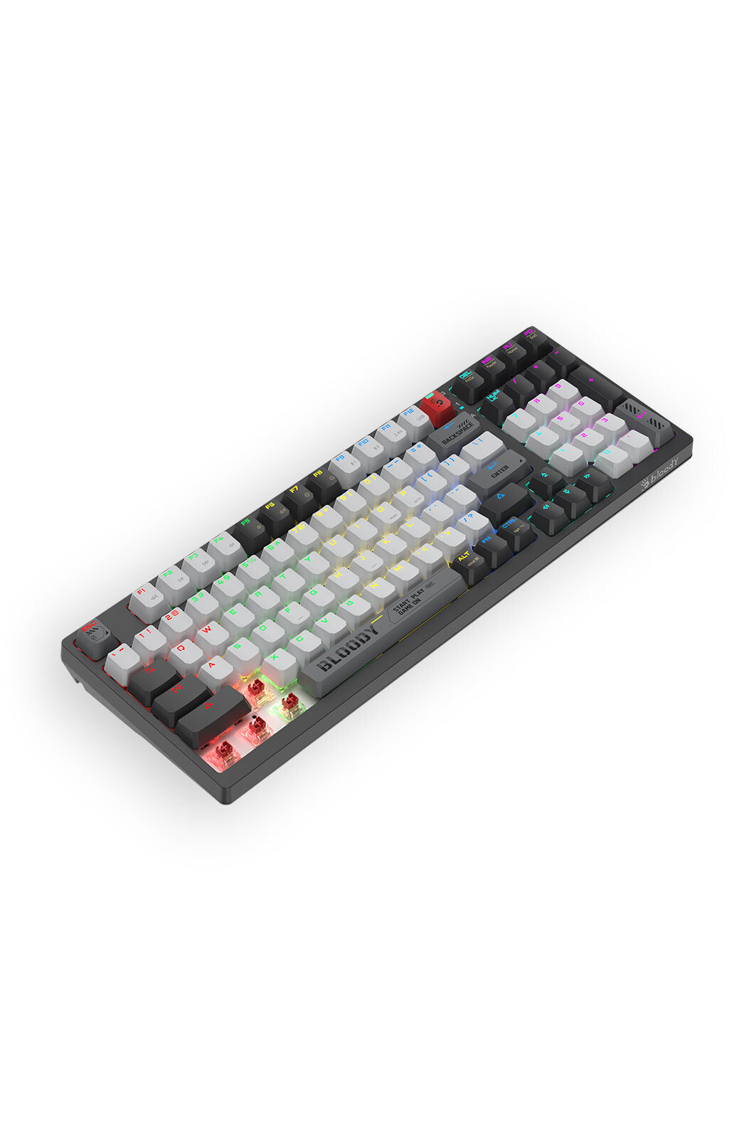 BLOODY - Bloody WS98 Bloody Grey 80% Dual Core Wireless Mechanical Keyboard - bloody-grey