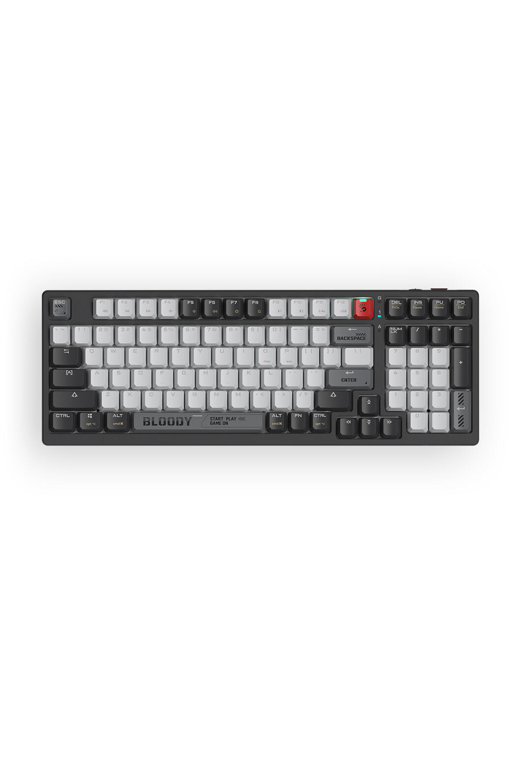 BLOODY - Bloody WS98 Bloody Grey 80% Dual Core Wireless Mechanical Keyboard - bloody-grey