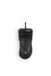 BLOODY - Bloody R73 Ultra Duo WaveLink Black Right-Hand 1ms Dual Mode Quick-Charge Indicator Gaming Mouse - black