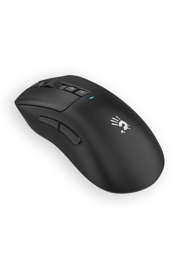 BLOODY - Bloody R73 Ultra Duo WaveLink Black Right-Hand 1ms Dual Mode Quick-Charge Indicator Gaming Mouse - black