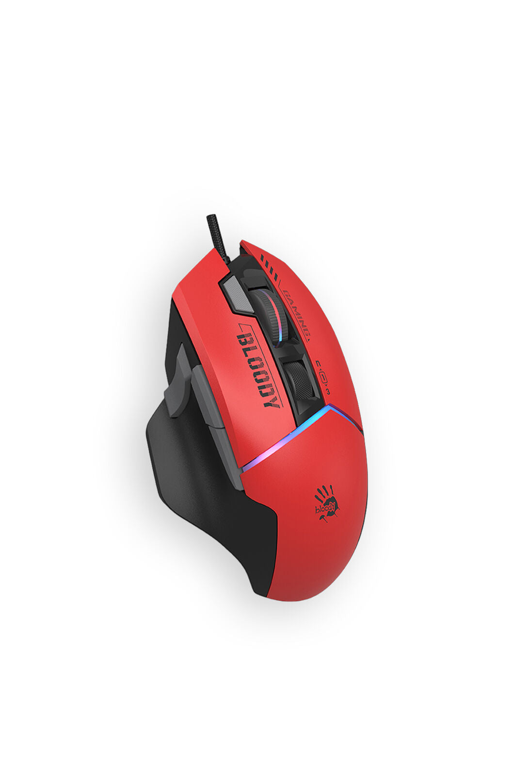 BLOODY - W95 Ultra Ex-Fire 5-Zone Mouse - sports-red