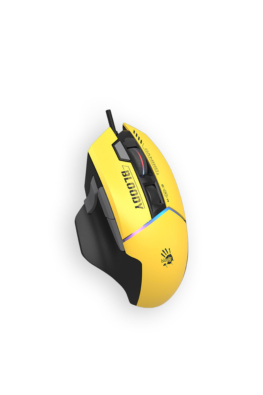 BLOODY - Bloody W95 Ultra Ex-Fire Sports Lime Full Size Extra Fire Button 5-Zone RGB Gaming Mouse - sports-lime