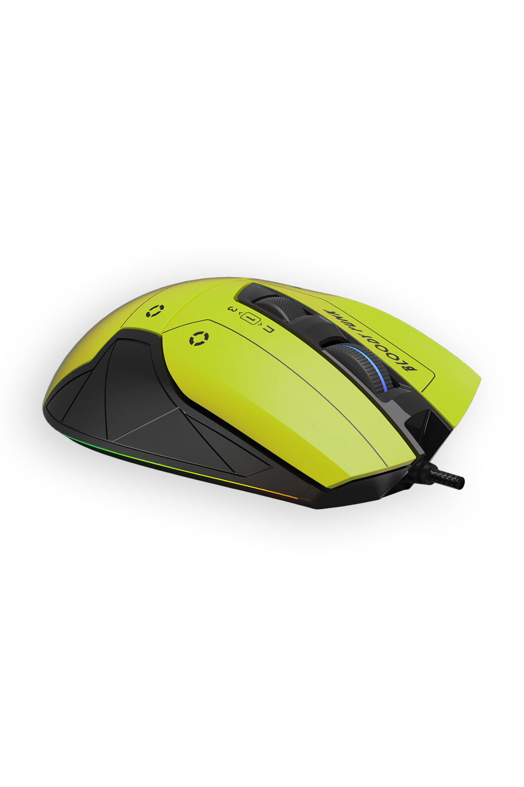 Bloody W70 Max-AC Punk Yellow USB Wired RGB High-Precision Gaming