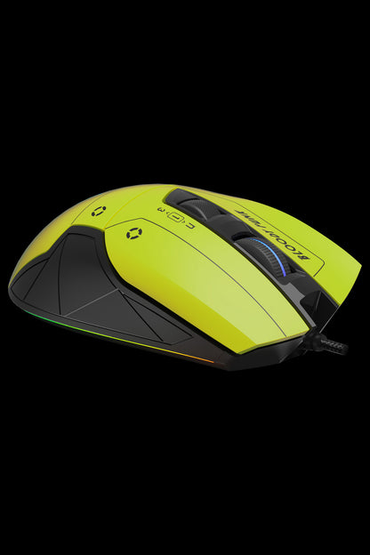 BLOODY - W70 Max-AC RGB 10,000CPI Mouse - punk-yellow
