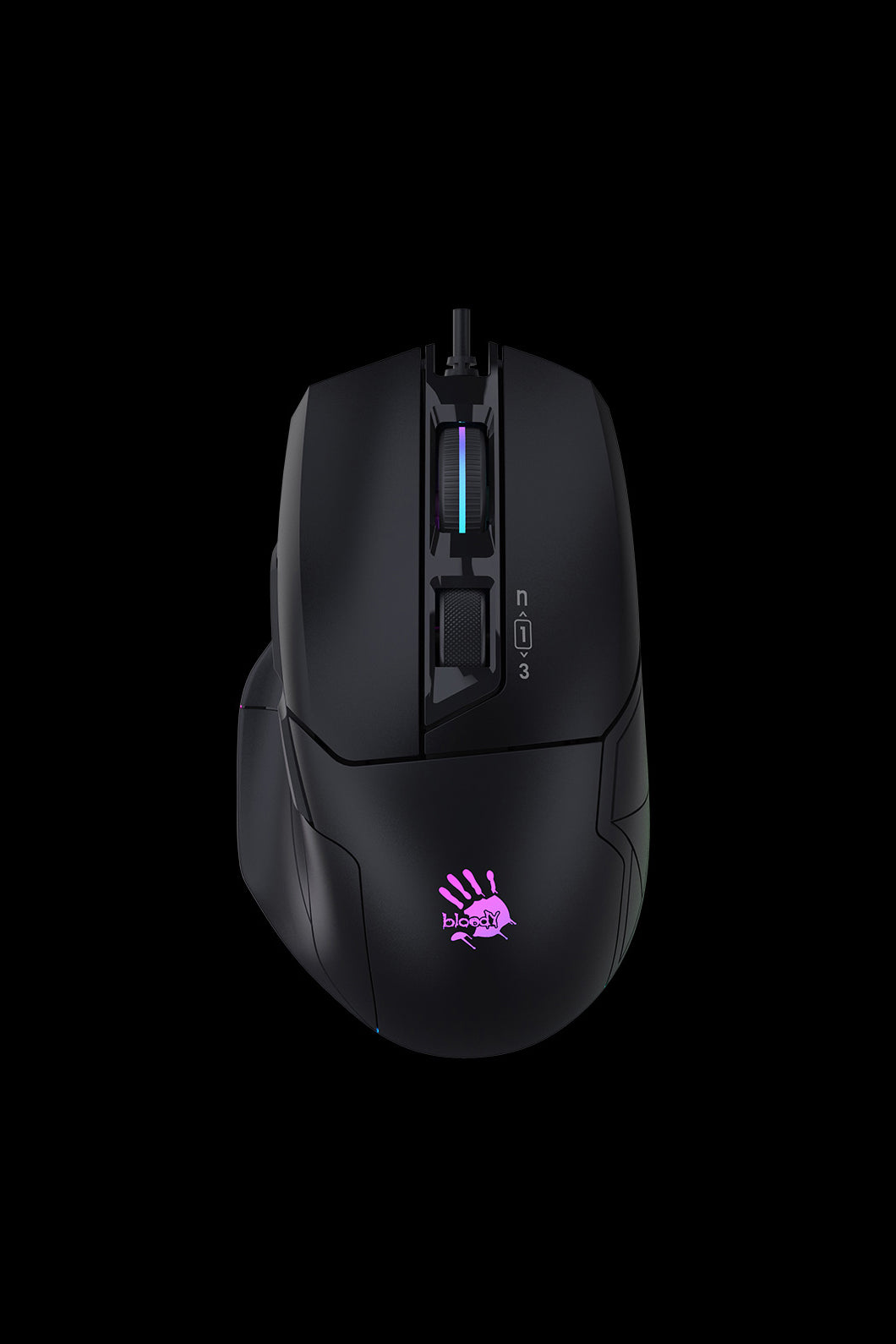 BLOODY - W70 Max-AC RGB 10,000CPI Mouse - stone-black