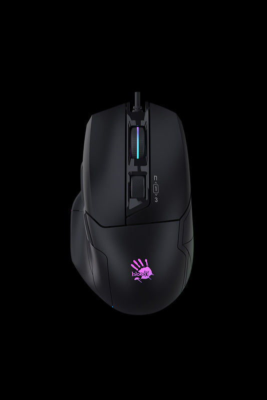 BLOODY - W70 Max-AC RGB 10,000CPI Mouse - stone-black