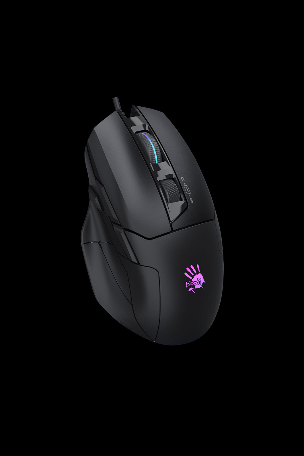BLOODY - W70 Max-AC RGB 10,000CPI Mouse - stone-black