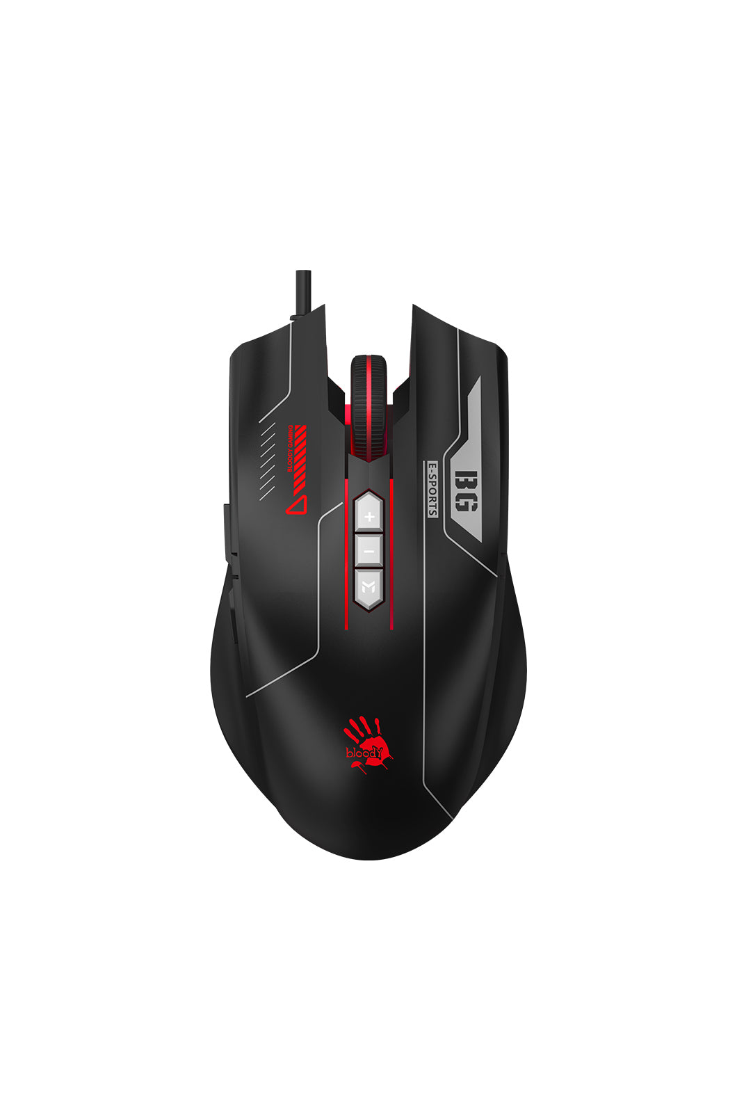 BLOODY - Bloody ES7 Esports Black 6000 CPI RGB Wired Gaming Mouse - sports-black