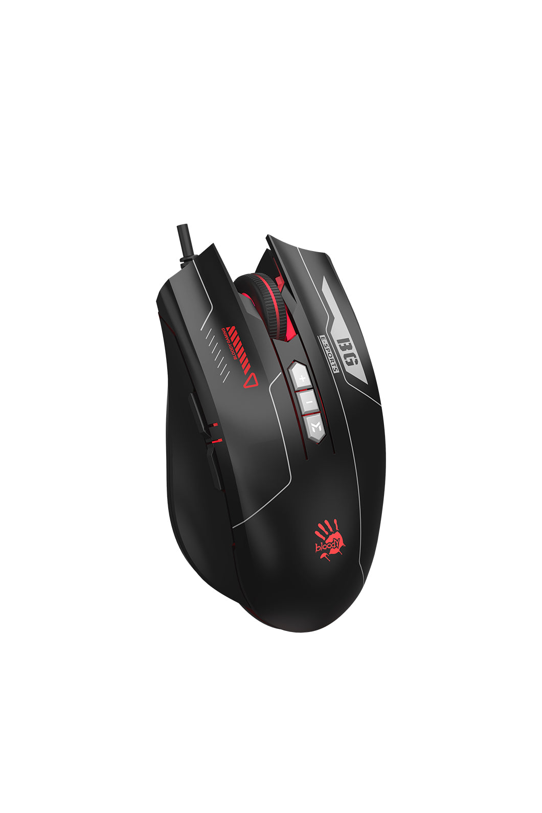 BLOODY - Bloody ES7 Esports Black 6000 CPI RGB Wired Gaming Mouse - sports-black