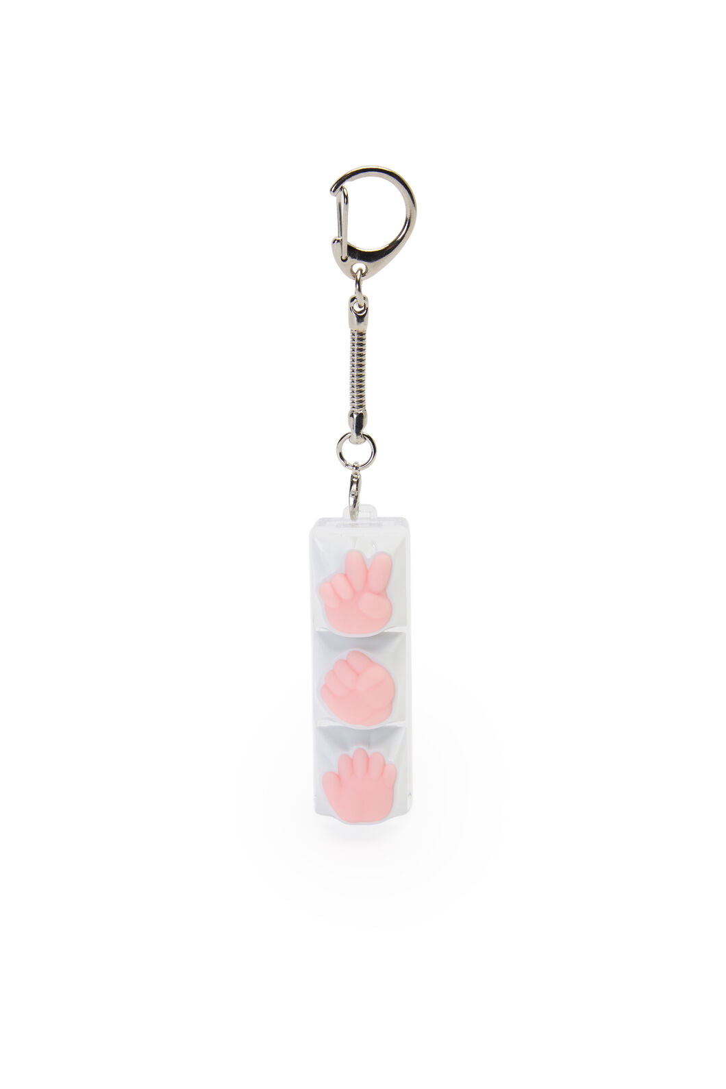 ELECTRONIC REBELLION - RPS Keycap Keychain-Clear - clear