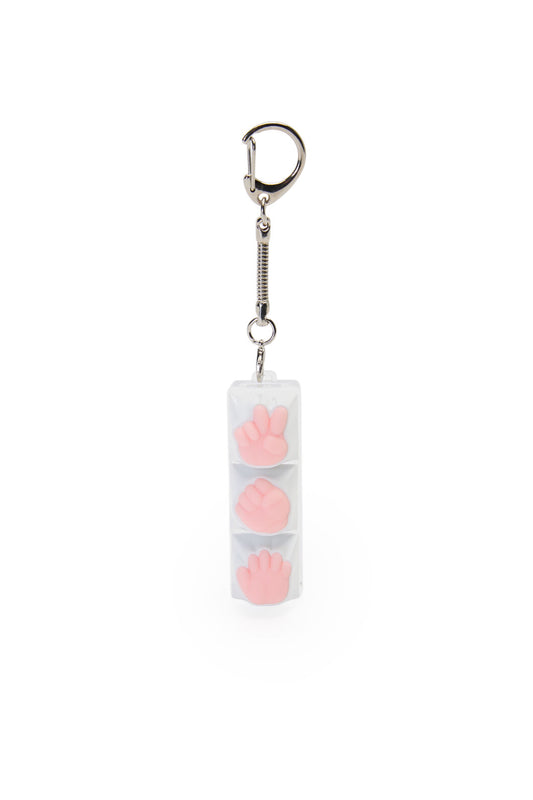 ELECTRONIC REBELLION - RPS Keycap Keychain-Clear - clear