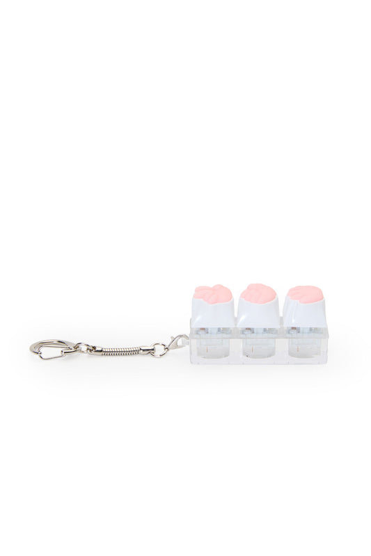 ELECTRONIC REBELLION - RPS Keycap Keychain-Clear - clear
