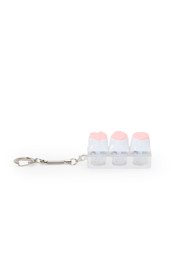 ELECTRONIC REBELLION - RPS Keycap Keychain-Clear - clear