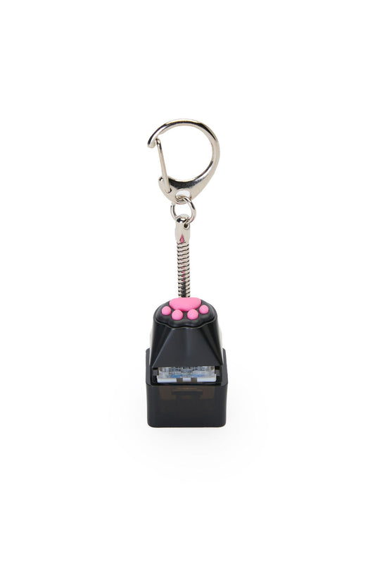 ELECTRONIC REBELLION - Paw Print Keycap Keychain-Black - black