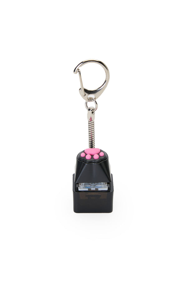 ELECTRONIC REBELLION - Paw Print Keycap Keychain-Black - black