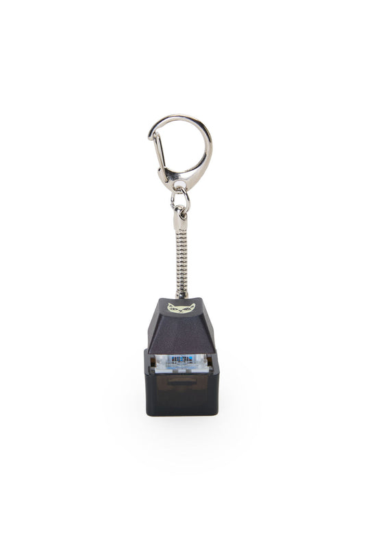 ELECTRONIC REBELLION - Atomic Cat keycap Keychain-Black - black