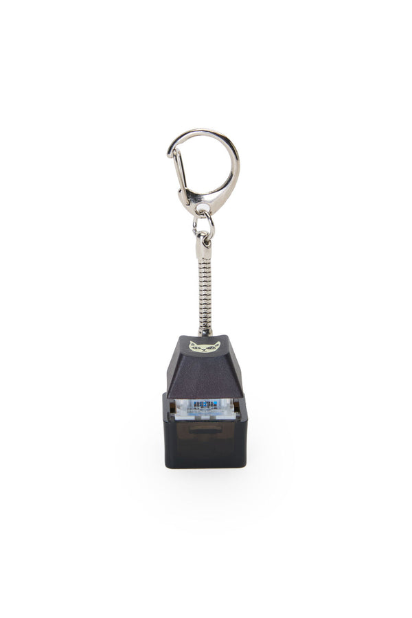 ELECTRONIC REBELLION - Atomic Cat keycap Keychain-Black - black