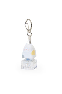ELECTRONIC REBELLION - Cat Keycap Keychain-White - white