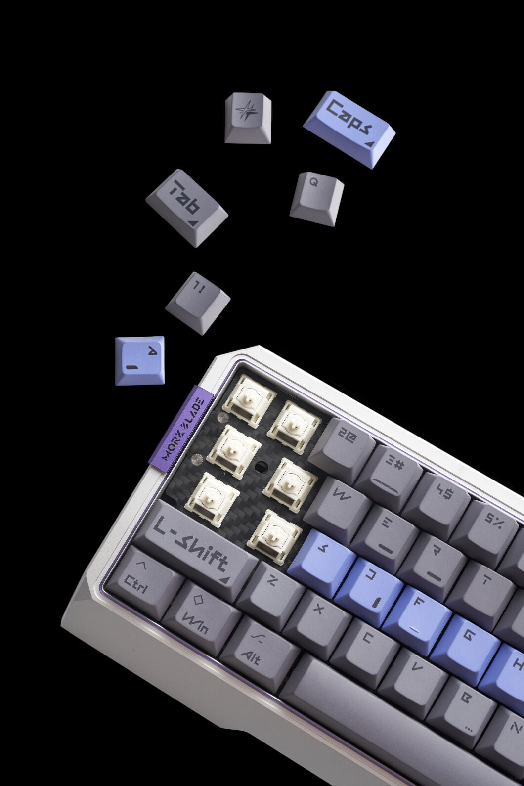 MORK BLADE - MK60S-Silver Jade POM KB - silver