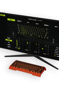 MORK BLADE - Mork Blade MK60O Orange Jade AIR 60% Hall Effect Gasket Magnetic Gaming Keyboard - orange