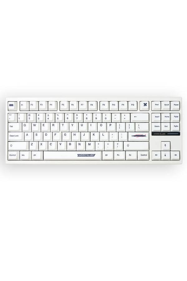 MORK BLADE - BOLD87W-White Jade PRO KB-White - white