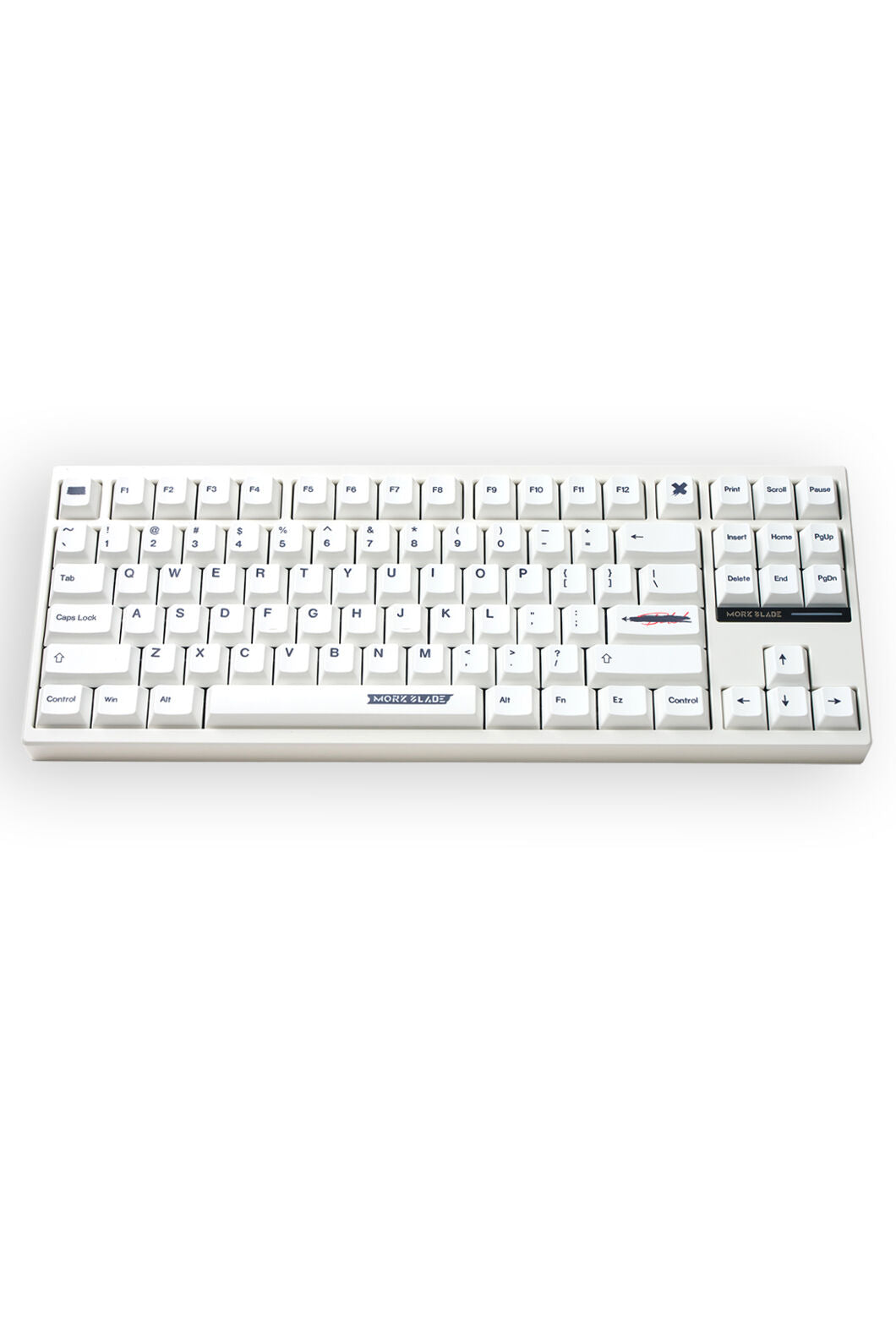 MORK BLADE - BOLD87W-White Jade PRO KB-White - white