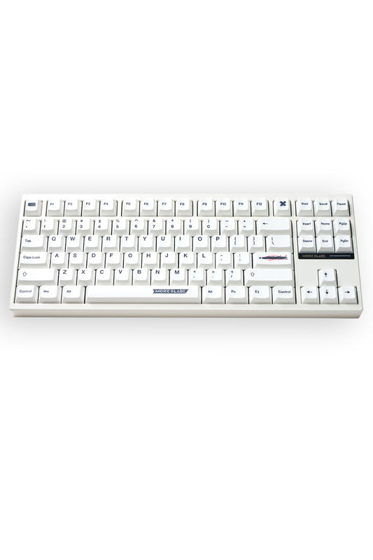 MORK BLADE - BOLD87W-White Jade PRO KB-White - white