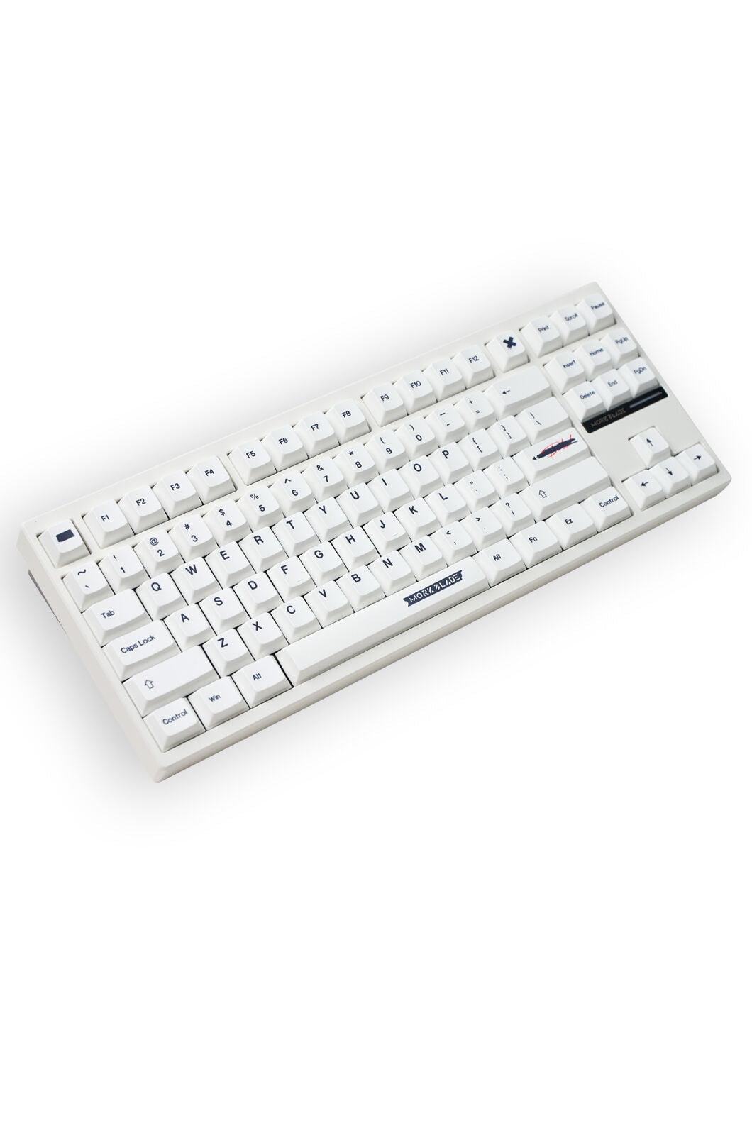 MORK BLADE - BOLD87W-White Jade PRO KB-White - white