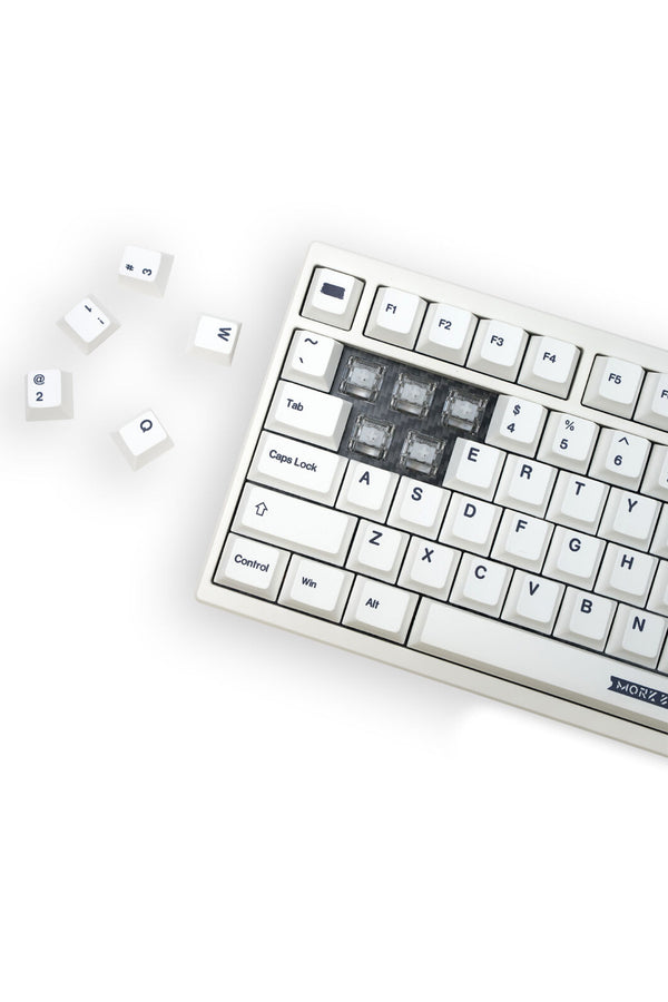 MORK BLADE - BOLD87W-White Jade PRO KB-White - white