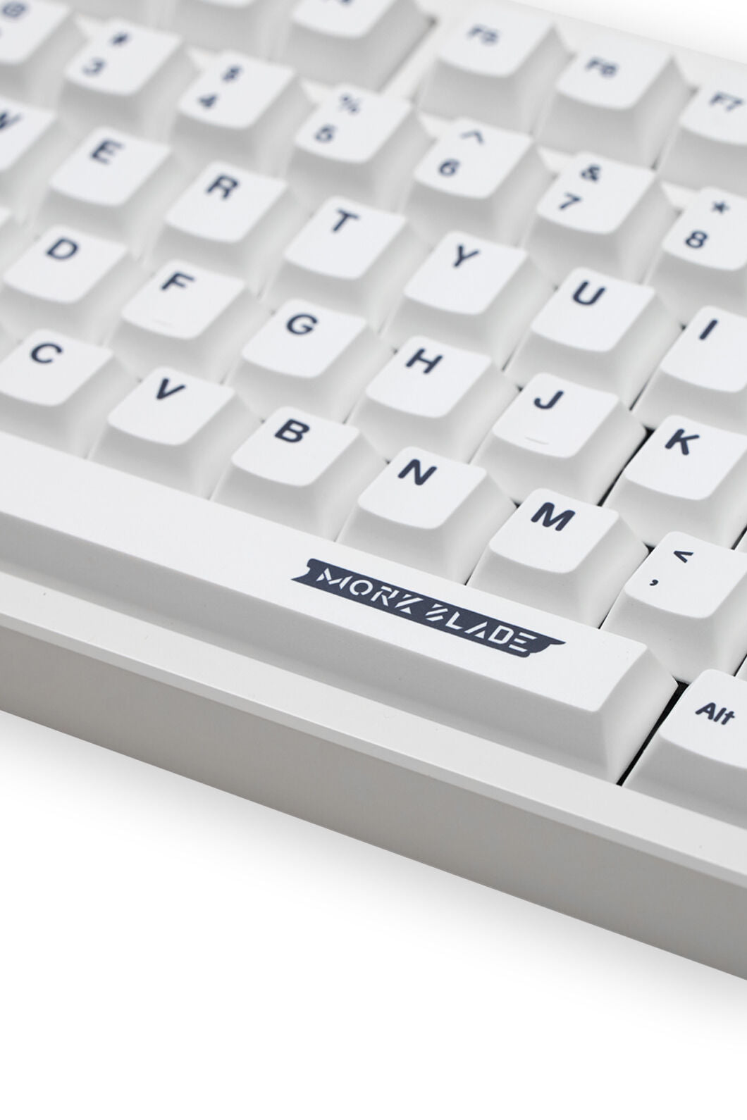 MORK BLADE - BOLD87W-White Jade PRO KB-White - white