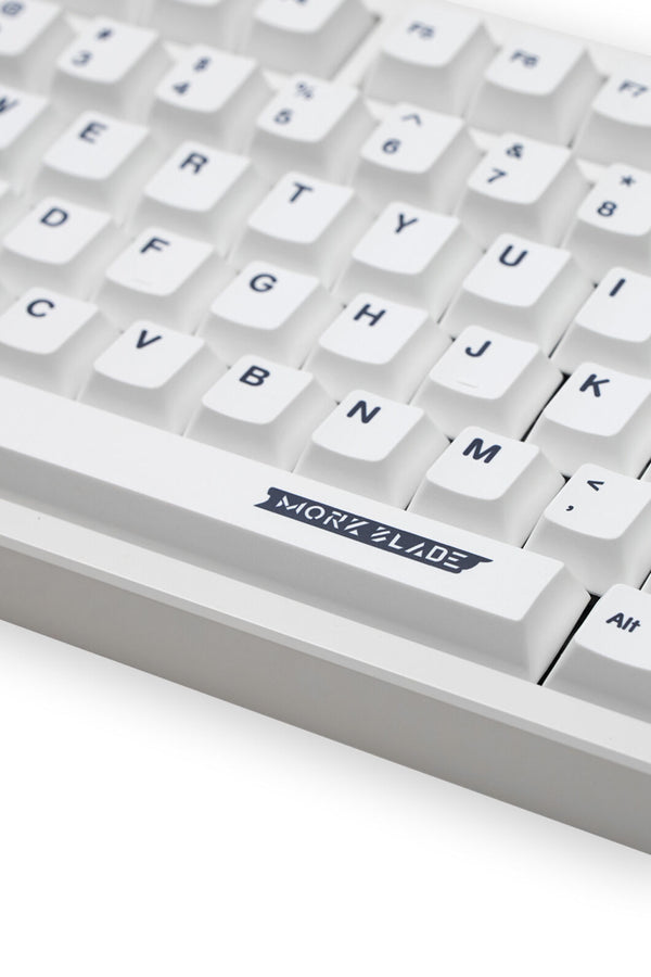 MORK BLADE - BOLD87W-White Jade PRO KB-White - white