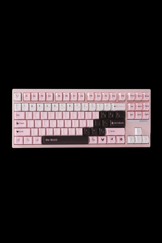 MORK BLADE - BOLD87P-Pink Jade GAMING KB - pink