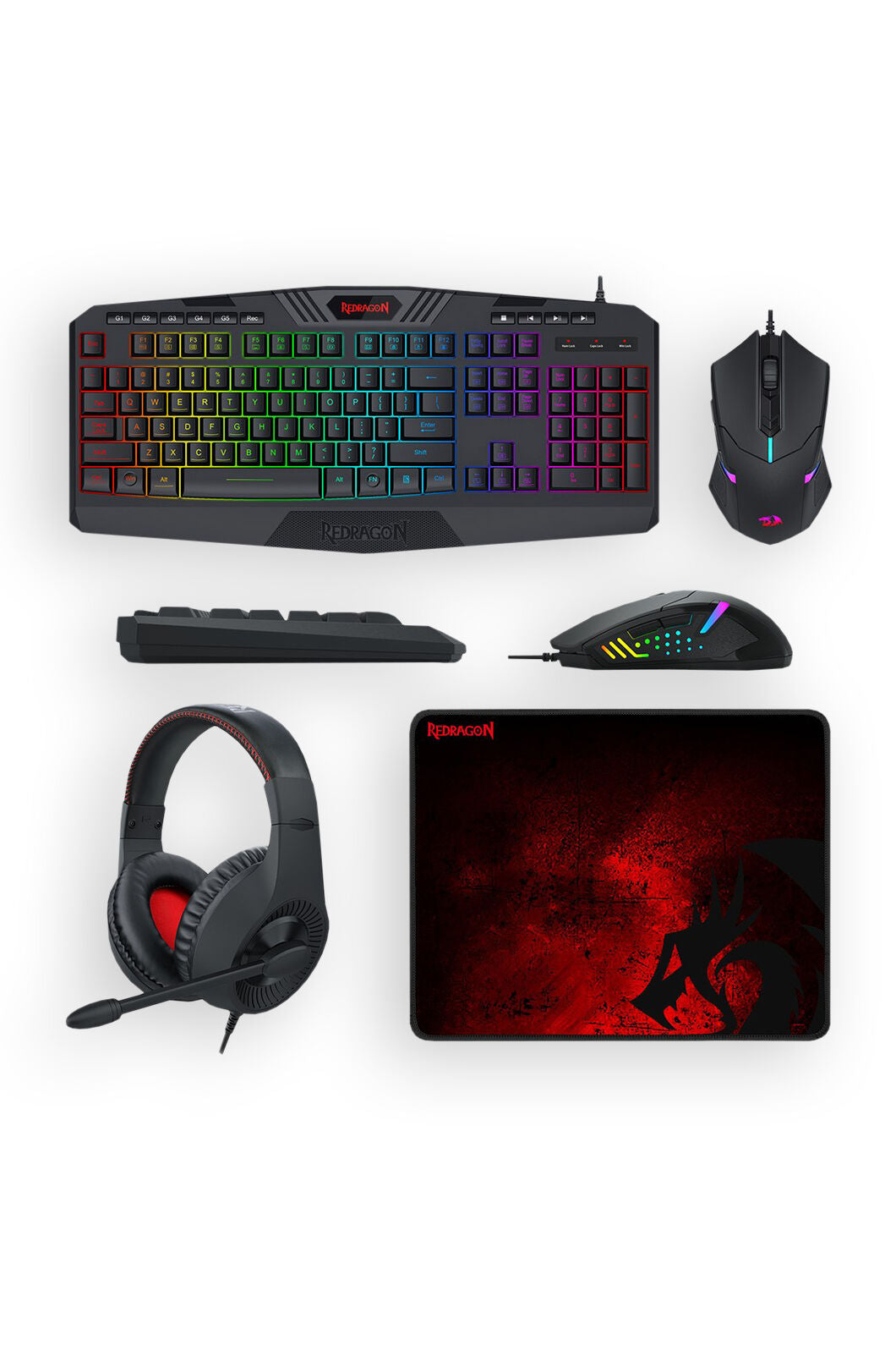 REDRAGON - S101-BA-3 4 in 1 Combo - black