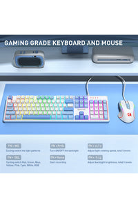REDRAGON - S139 Perfect Gaming Combo - white